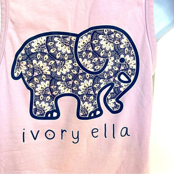Elephant Ivory Ella Purple Girl's Sleeveless Tank Top XS - Picture 4 of 15